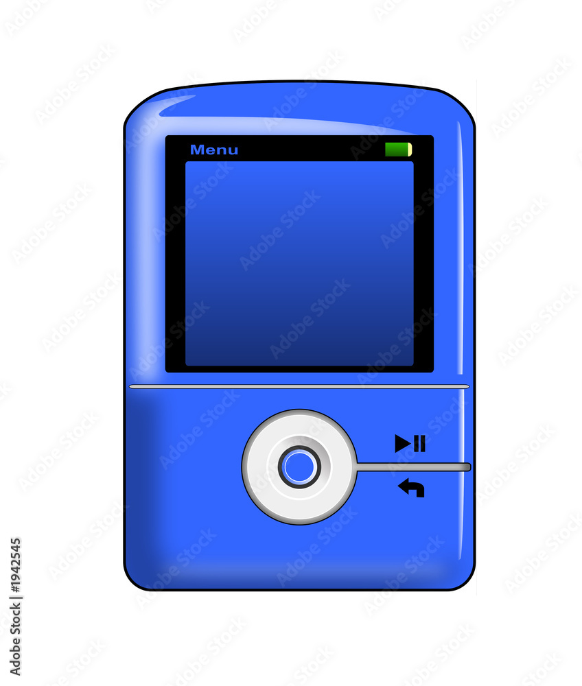 mp3 player blue mp3 player blue