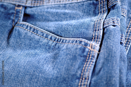 detail of denim jeans