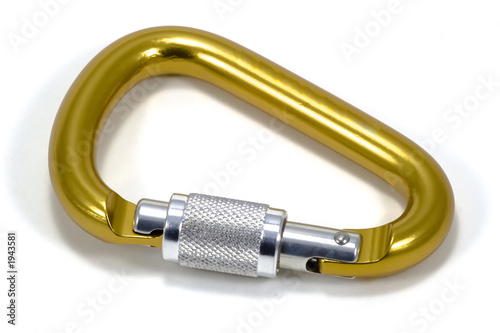 locking gold carabineer closeup © Alysta