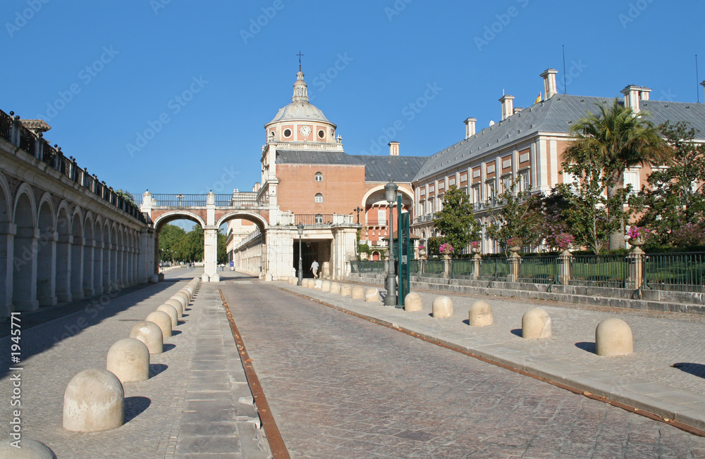 a sight of the palace of aranjuez, spain.