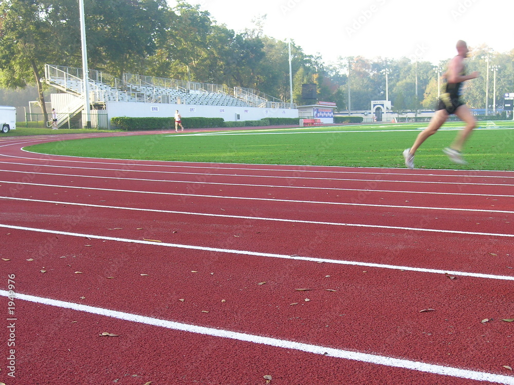 blurry runner on track1 blurry runner on track1