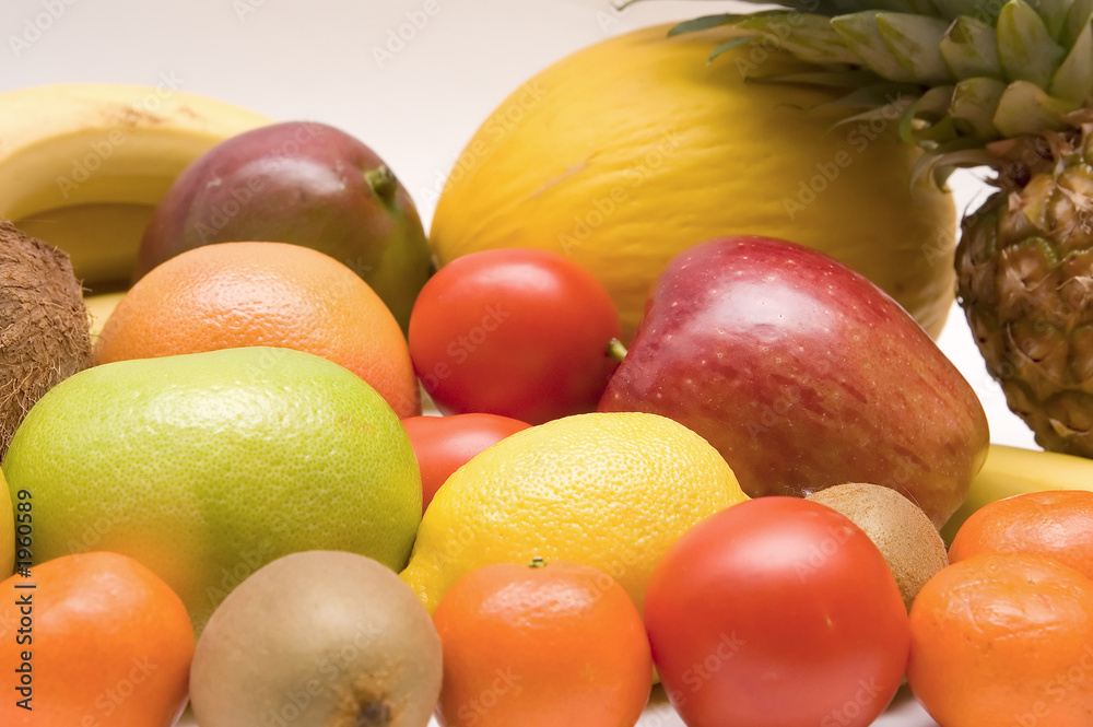 colorful set of different fruits colorful set of different fruits