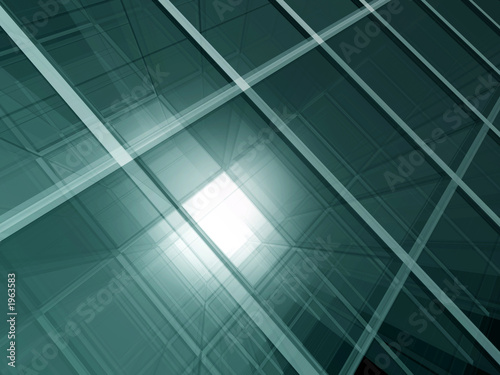 Fototapeta Naklejka Na Ścianę i Meble -  green glass space