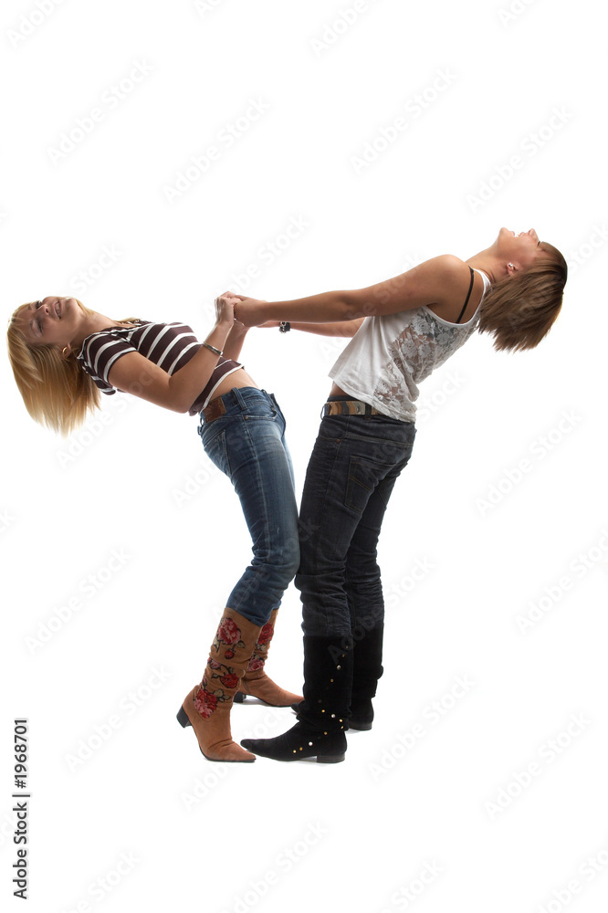 Naklejka premium best friends having fun