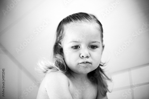 Obraz na płótnie unsatisfied baby
