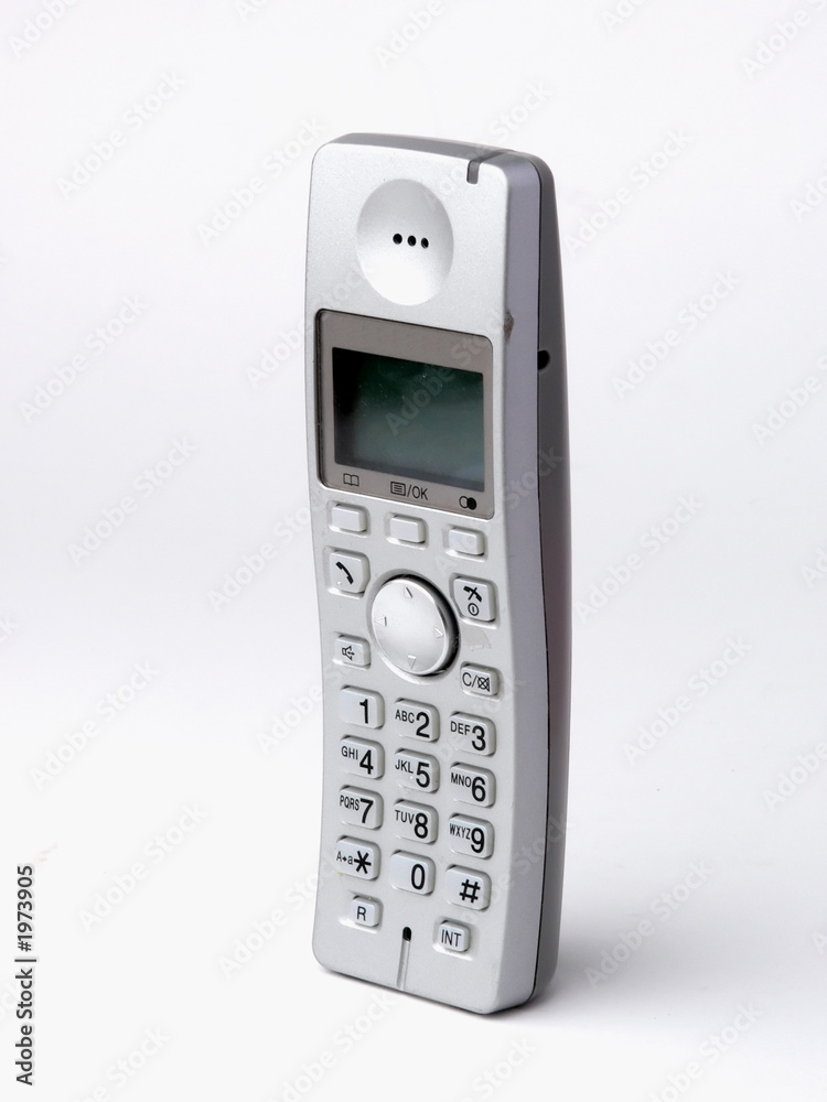 cordless phone on a white background cordless phone on a white background