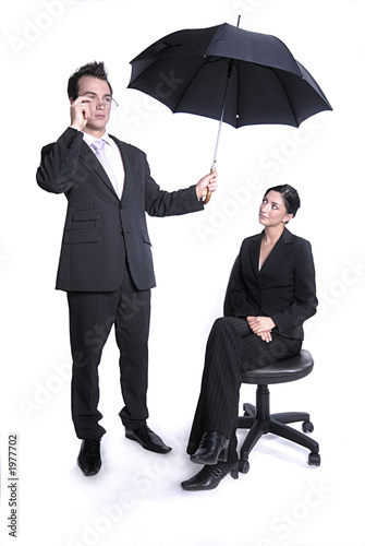 businessman with umbrella