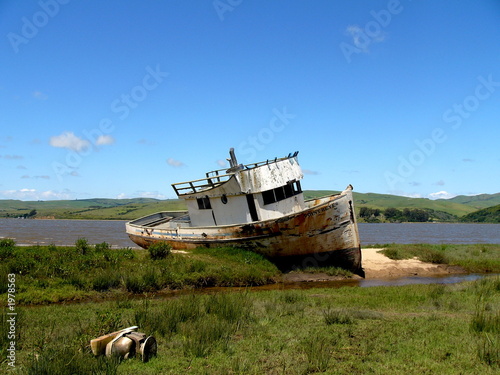 beached boat
