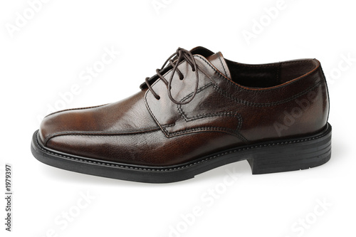 brown leather shoe © Stocksnapper