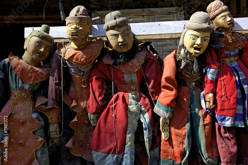 myanmar, mandalay: handicraft, marionette