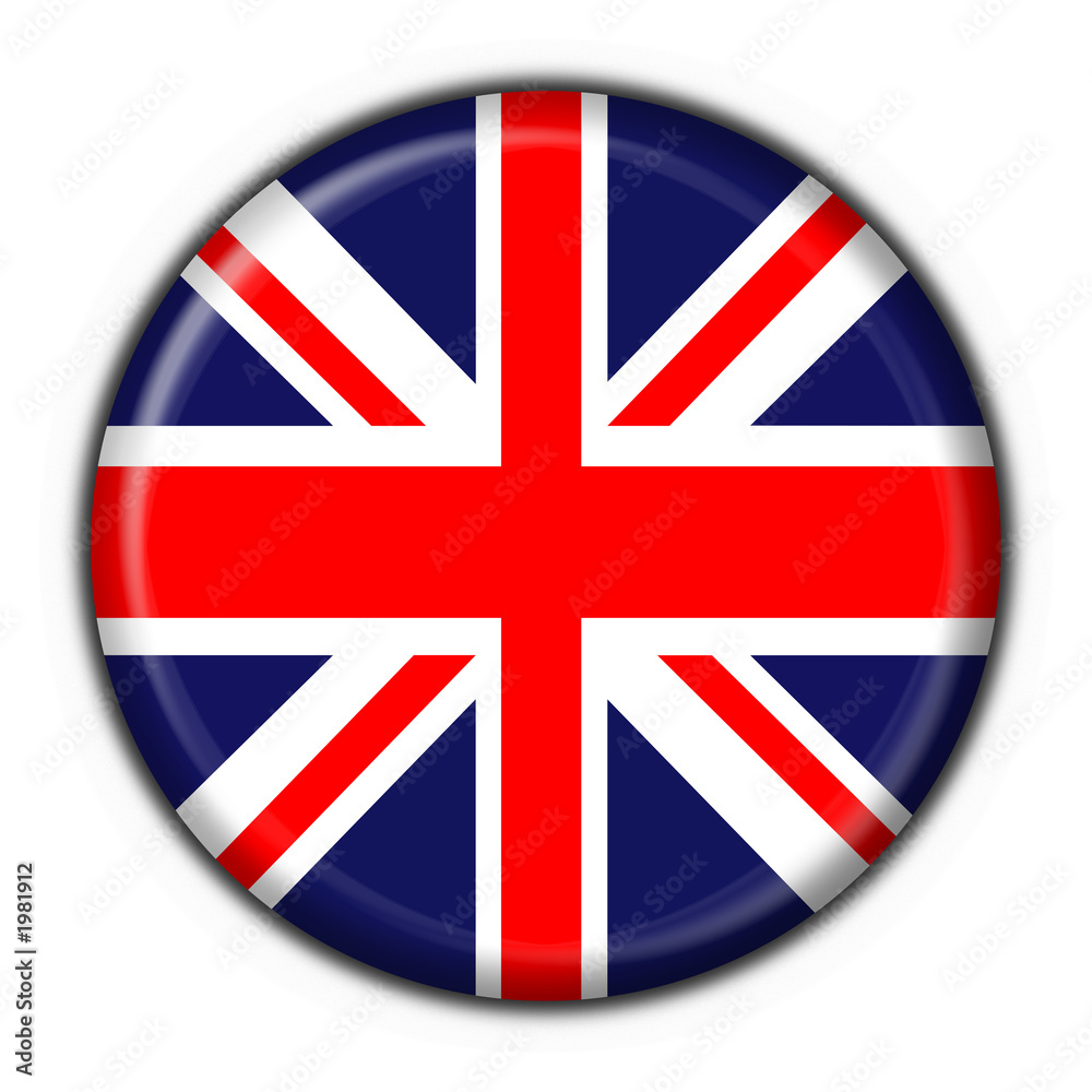 Obraz premium bottone bandiera regno unito - uk flag