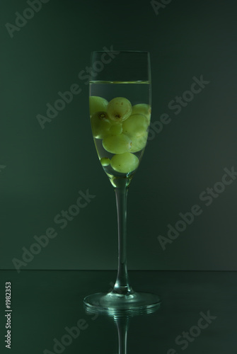 grapes in the glass