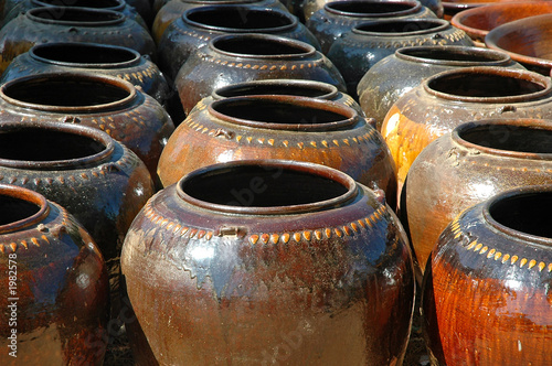 myanmar, bagan: pottery of myanmar