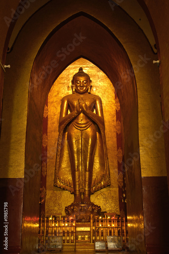 myanmar  bagan  statue in a pagoda