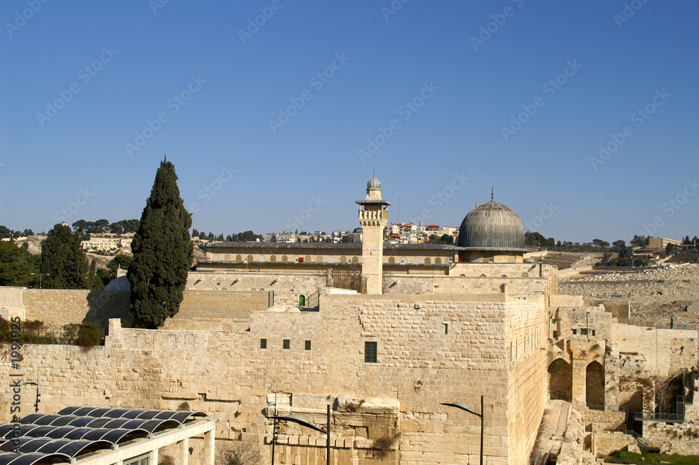 View of Al Aqsa Mosque against sky