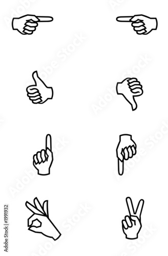pointing fingers