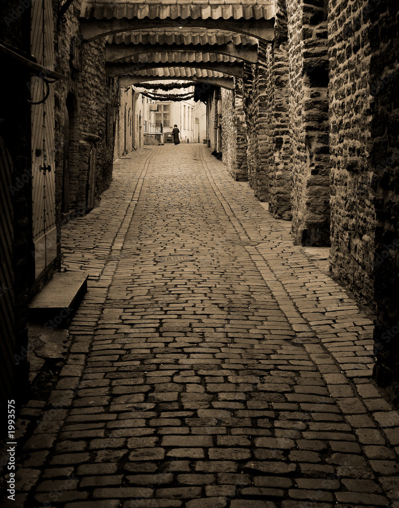 Obraz premium old city, sepia