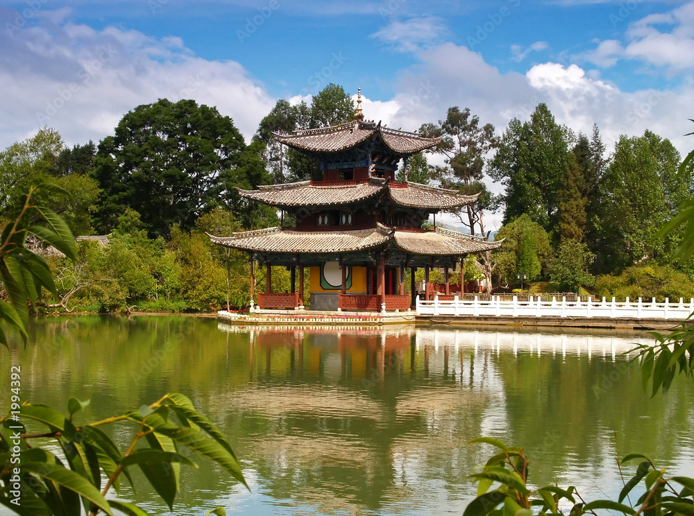 a scenery park in lijiang china