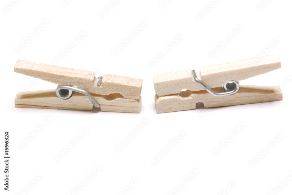 two clothes pegs two clothes pegs