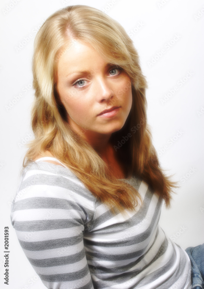 Naklejka premium girl looking up