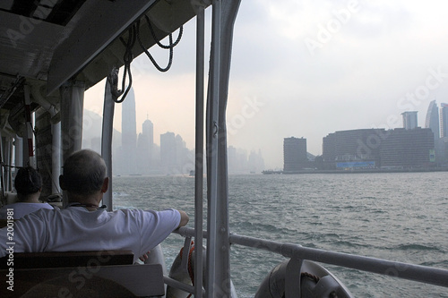 Canvas Print hongkong - wolkenkratzer