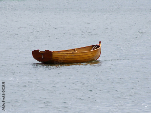 Photo empty rowboat
