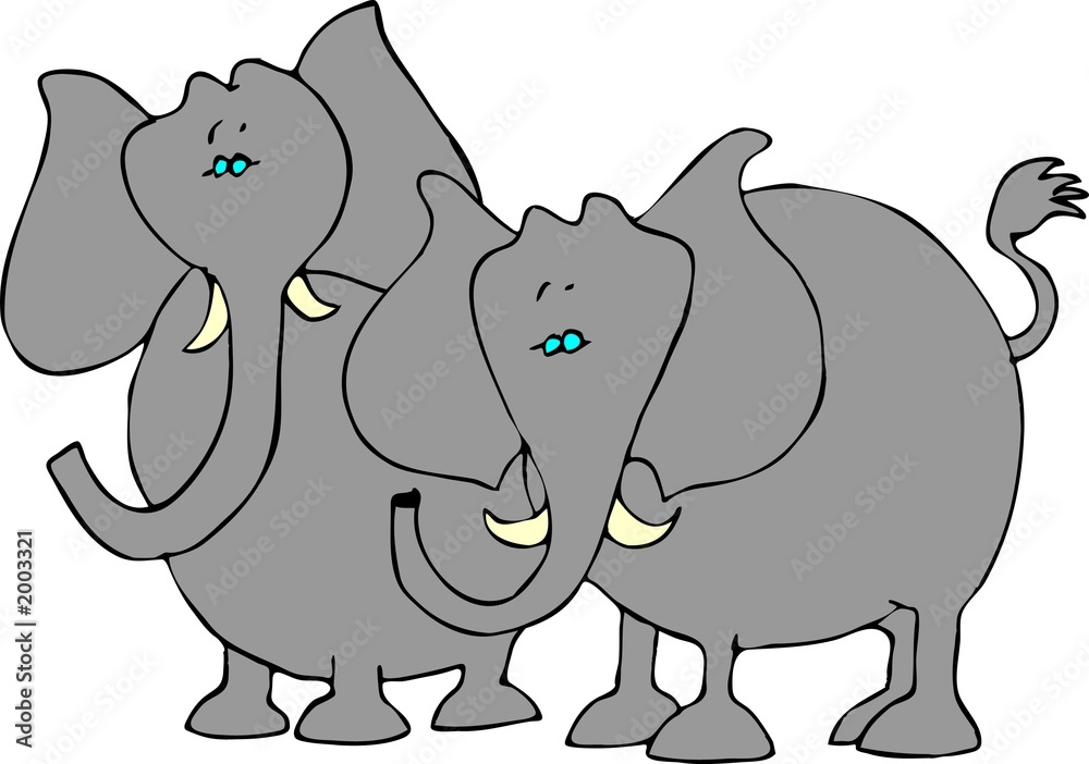 two elephants two elephants