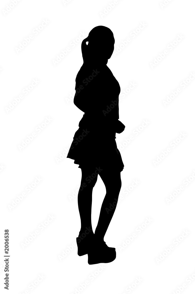 attractive woman shadow