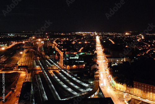 amiens gare de nuit photo