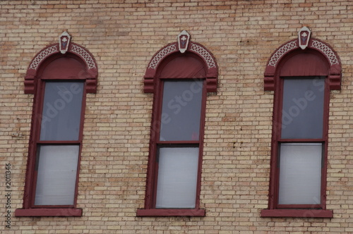 vintage building windows