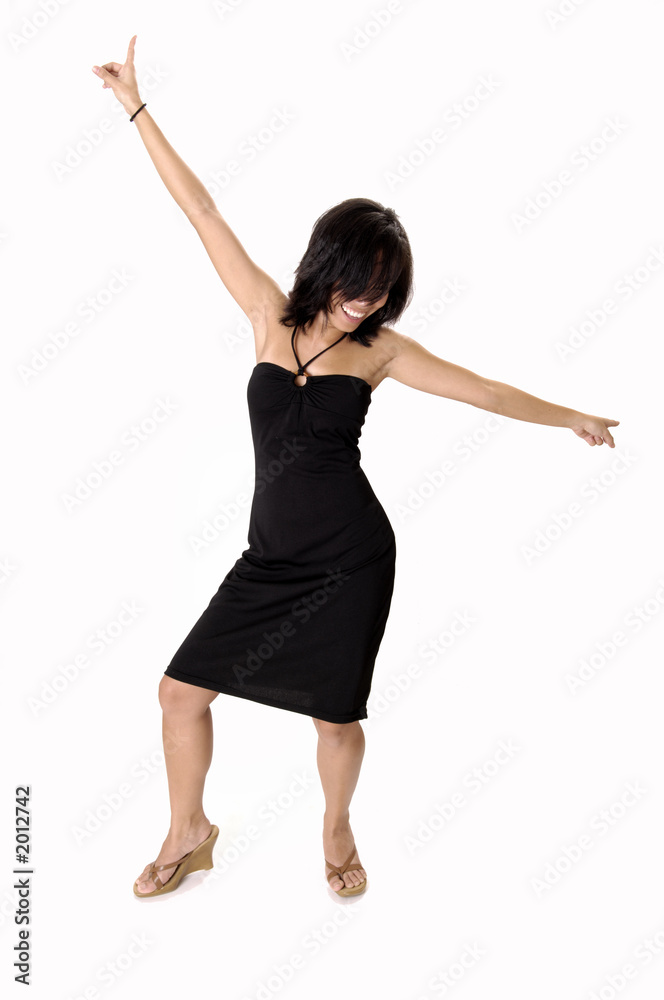 sexy asian girl dancing Stock Photo | Adobe Stock