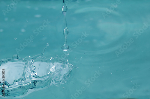 water drops in water