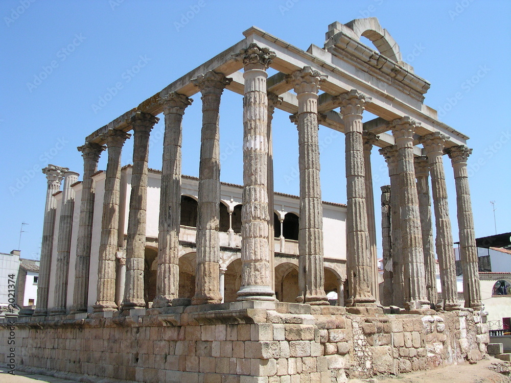 temple romain à mérida (espagne)
