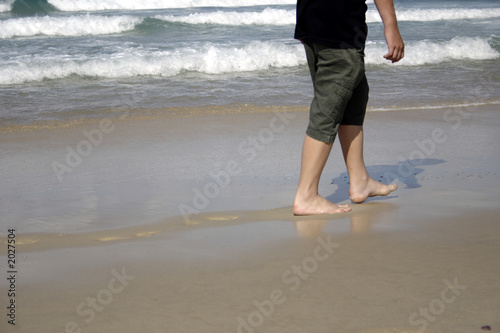 man on beach © David Hilcher