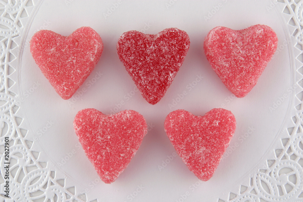 Obraz premium heart shaped candy