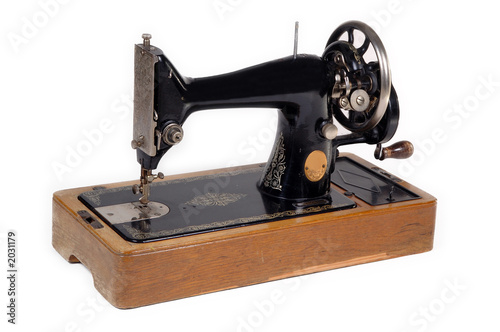 old sewing machine.