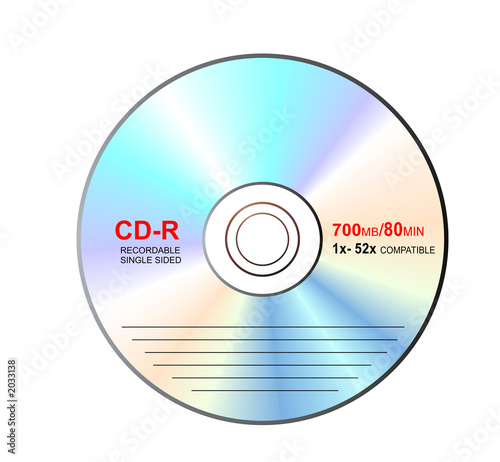 cd-r with label