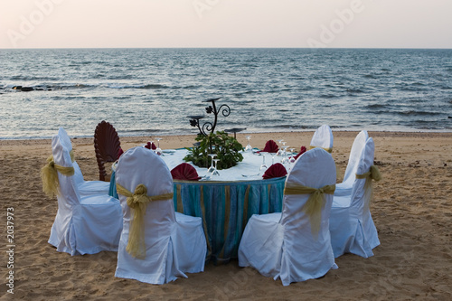 dinner on the beach