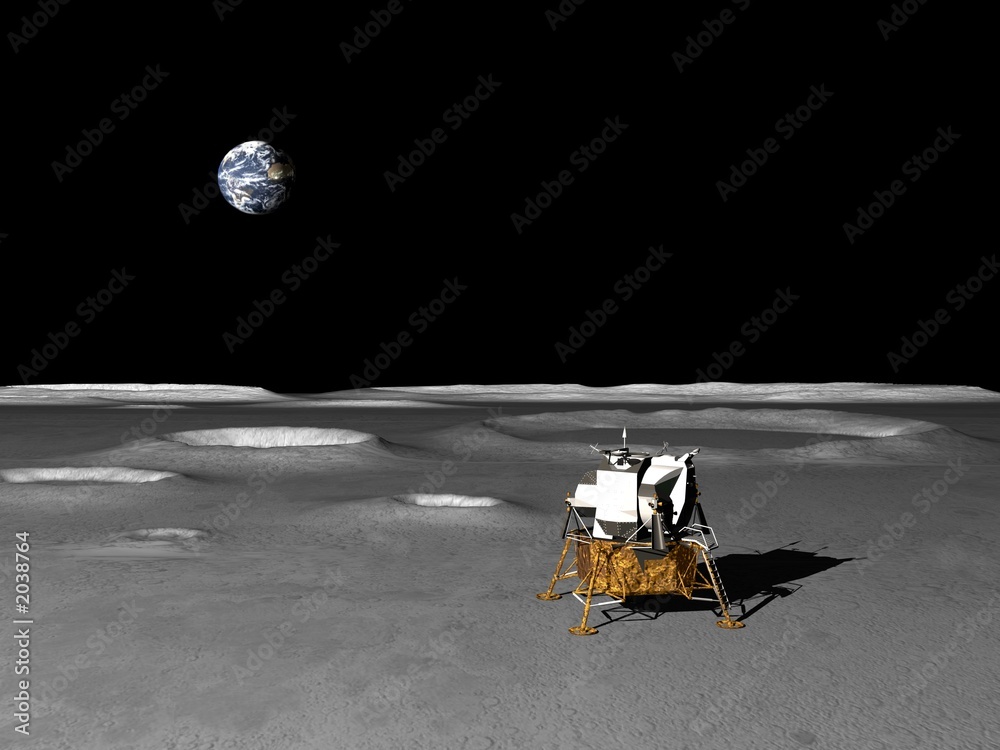 Obraz premium apollo conquête spatiale