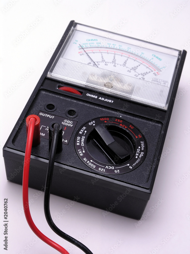 volt meter with cables volt meter with cables