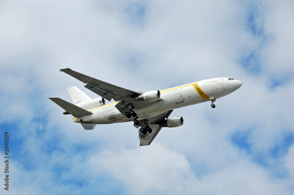 heavy cargo jet in flight heavy cargo jet in flight