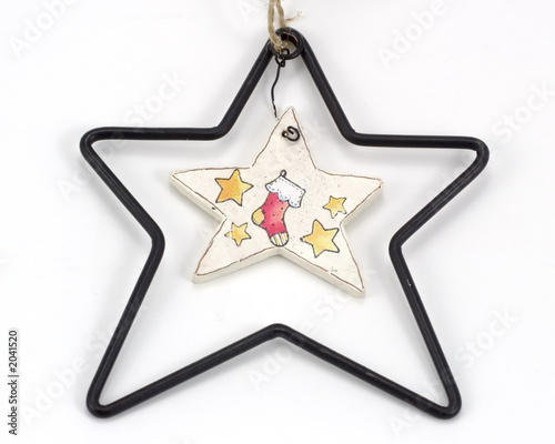 star within a starchristmas ornament