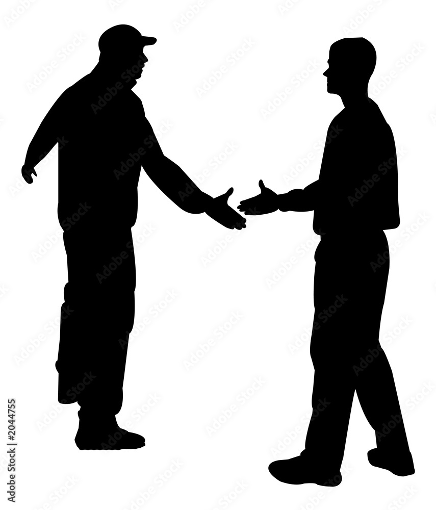 handshake silhouette