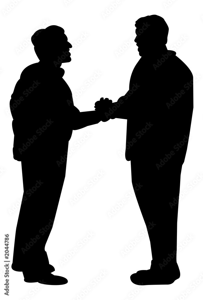 handshake silhouette