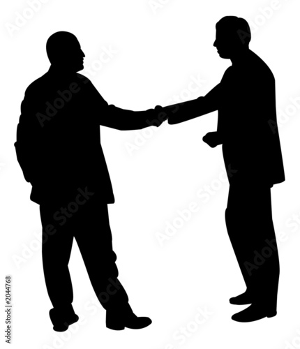 handshake silhouette