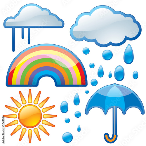 shiny weather icons