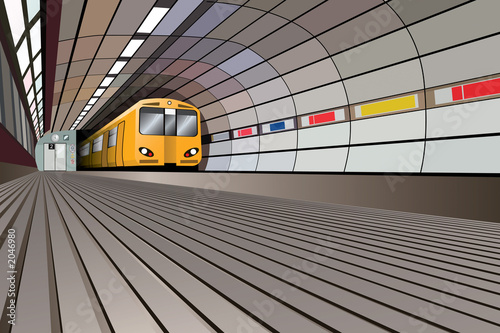 underground train tunnel