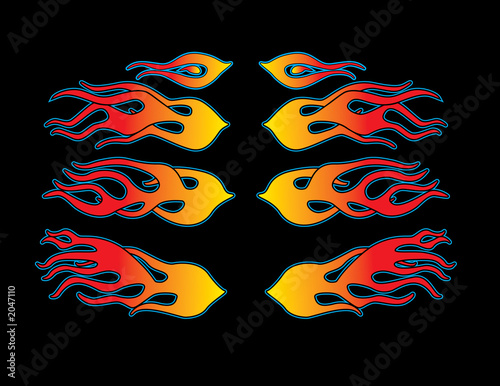 hotrod flame decals