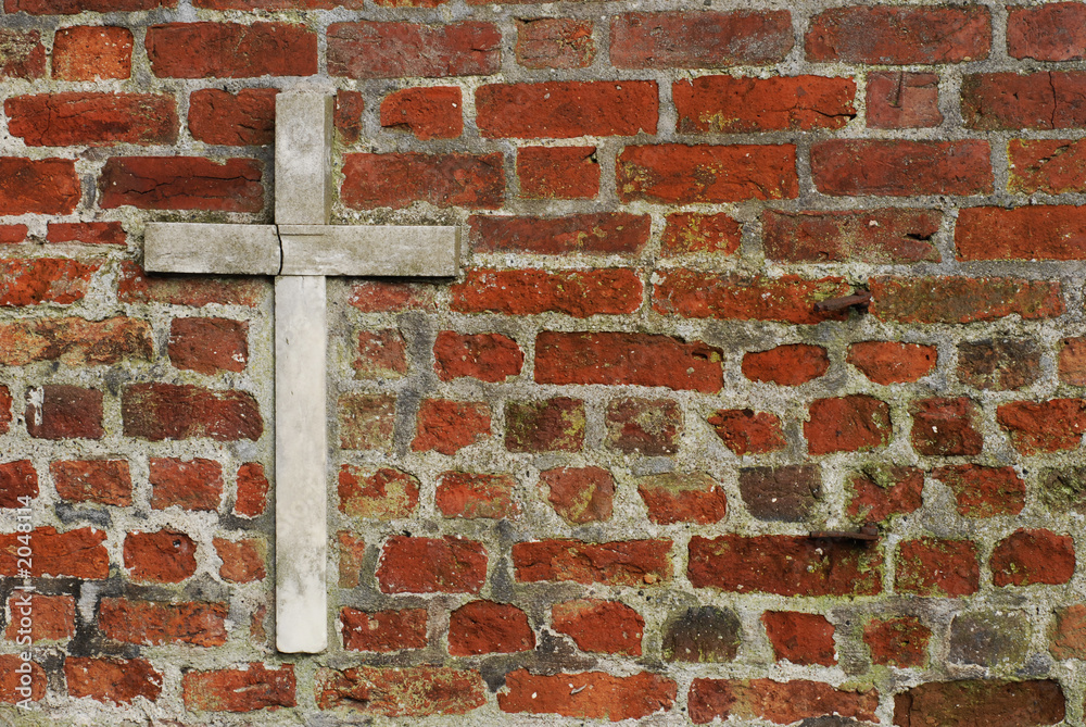cross on church wall