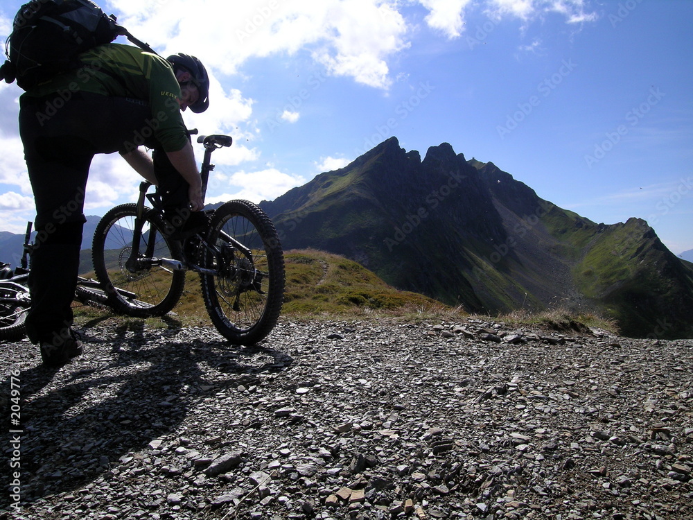 Fototapeta premium mountainbiken